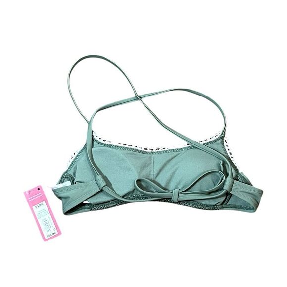 Xhilaration Junior’s Green Crochet Swim Bikini Top, Size XS, NWT - Picture 6 of 9